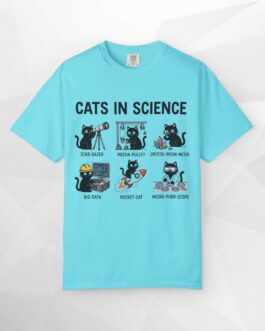 Cats in Science T-Shirt | Cute Scientist Cat Illustrations